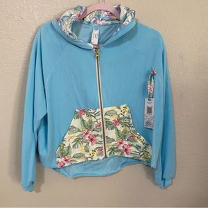 Love Shack Fancy x Hurley Hawaiian Hibiscus Terry Hoodie